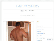 Tablet Screenshot of deviloftheday.com